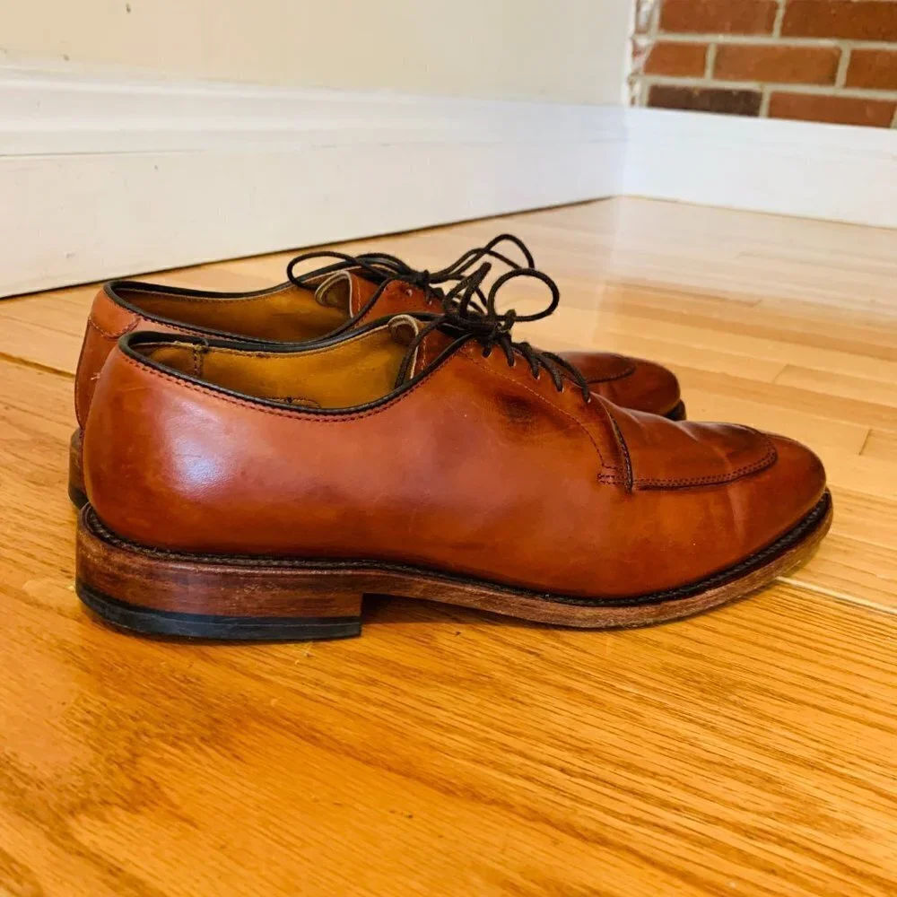 Allen Edmonds Mens Delray Oxford Leather Dress Shoes Size 7.5 D